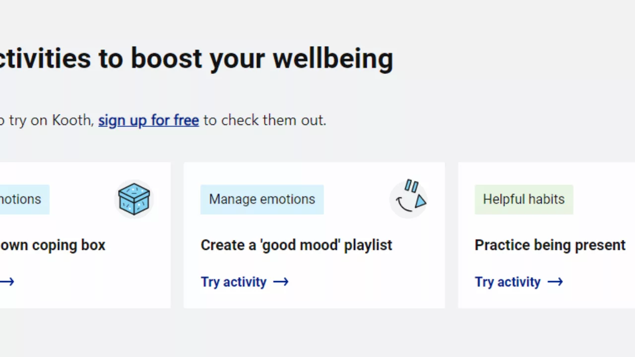 Mini-activities to boost your wellbeing - photo