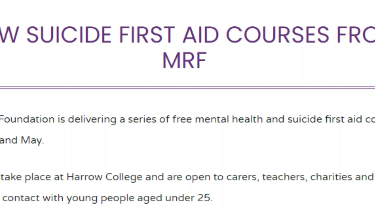 Suicide first aid courses - Various dates - photo