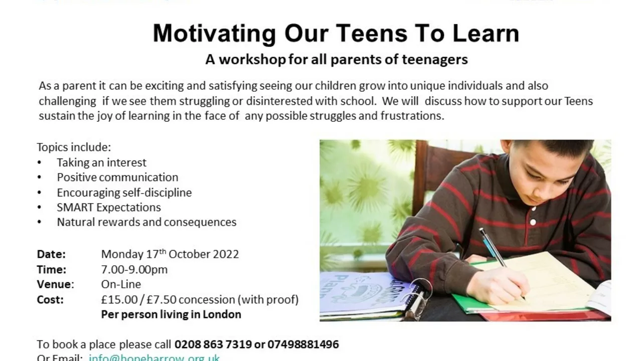 Motivating Our Teens To Learn - photo